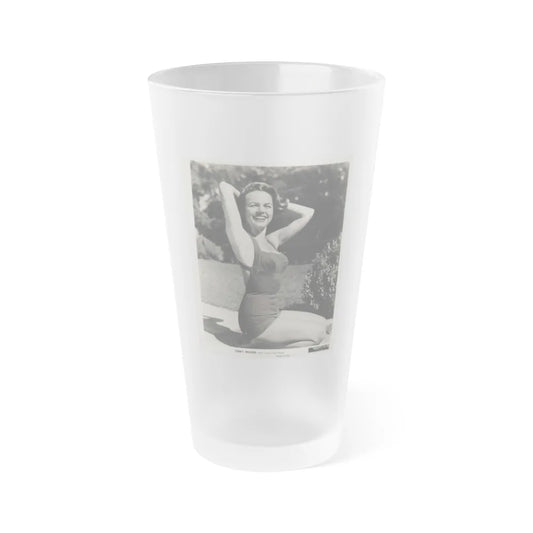 Terry Moore #686 (Vintage Female Icon) Frosted Pint Glass 16oz-16oz-Frosted-Go Mug Yourself