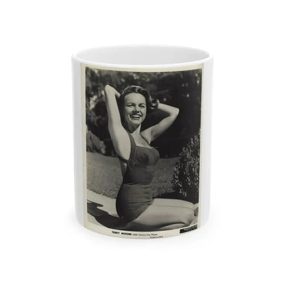 Terry Moore #686 (Vintage Female Icon) White Coffee Mug 11oz - Go Mug Yourself