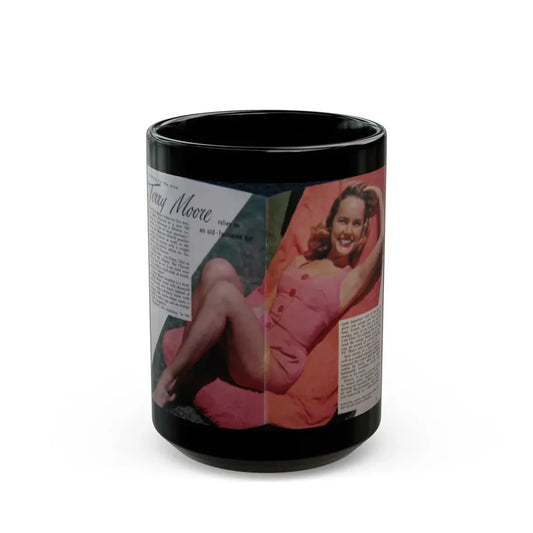 Terry Moore #687 (Vintage Female Icon) Black Coffee Mug 15oz - Go Mug Yourself