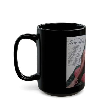 Terry Moore #687 (Vintage Female Icon) Black Coffee Mug - Go Mug Yourself