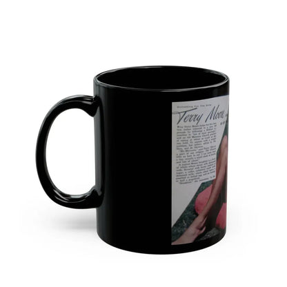 Terry Moore #687 (Vintage Female Icon) Black Coffee Mug - Go Mug Yourself