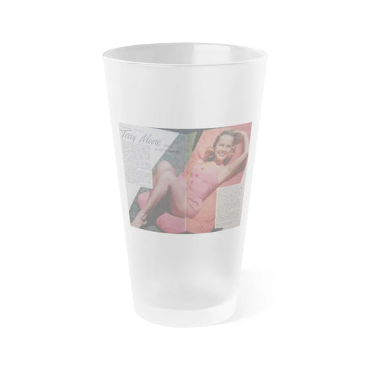 Terry Moore #687 (Vintage Female Icon) Frosted Pint Glass 16oz-16oz-Frosted-Go Mug Yourself