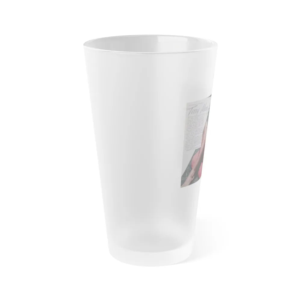 Terry Moore #687 (Vintage Female Icon) Frosted Pint Glass 16oz-Go Mug Yourself