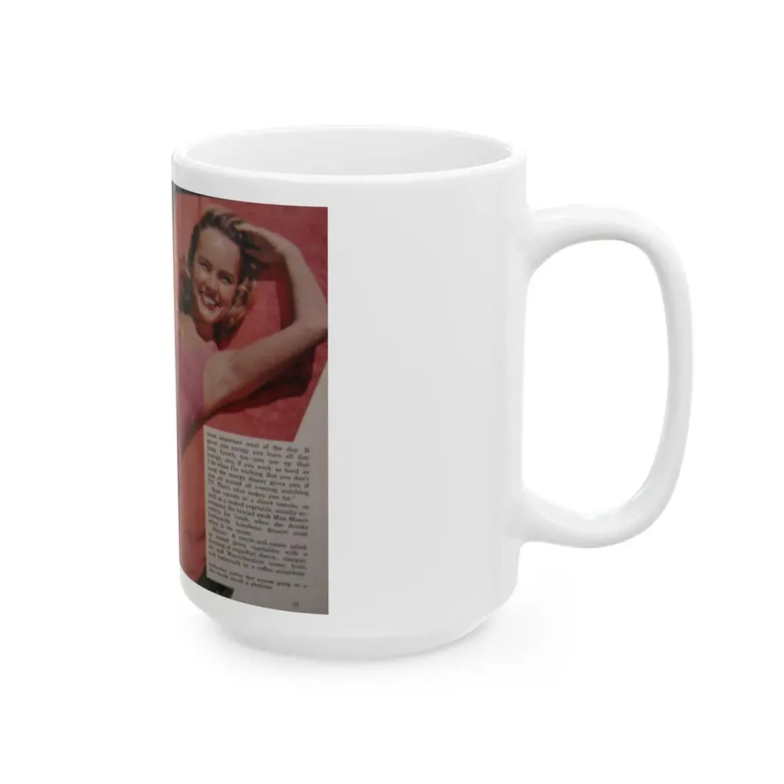 Terry Moore #687 (Vintage Female Icon) White Coffee Mug - Go Mug Yourself