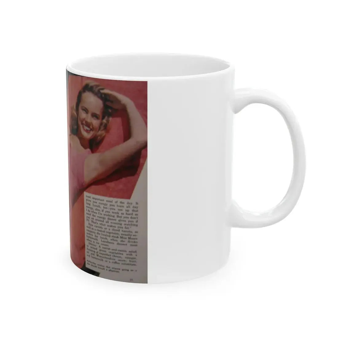 Terry Moore #687 (Vintage Female Icon) White Coffee Mug - Go Mug Yourself