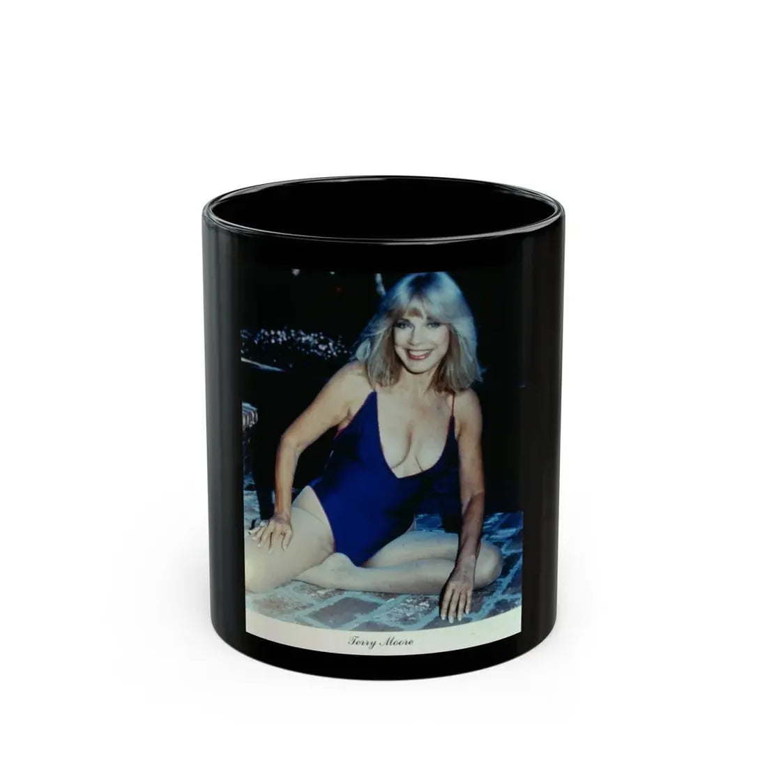 Terry Moore #688 (Vintage Female Icon) Black Coffee Mug 11oz - Go Mug Yourself