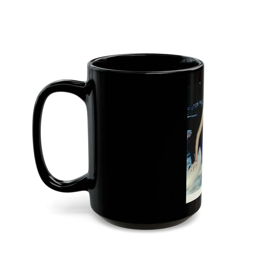 Terry Moore #688 (Vintage Female Icon) Black Coffee Mug-Go Mug Yourself