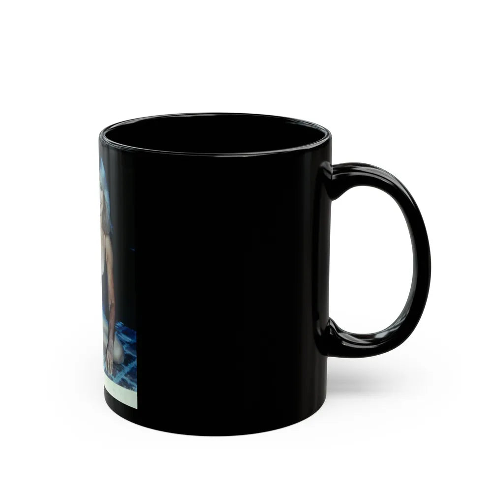 Terry Moore #688 (Vintage Female Icon) Black Coffee Mug-Go Mug Yourself