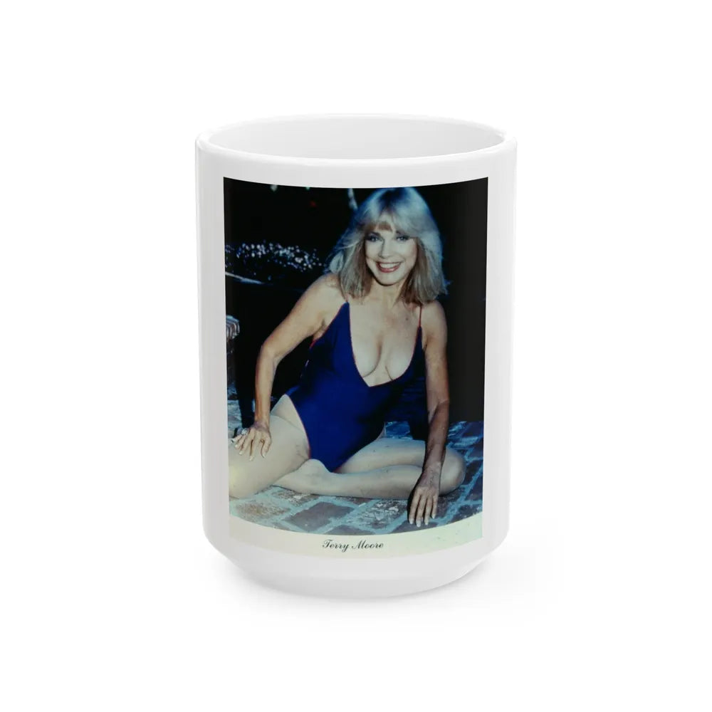 Terry Moore #688 (Vintage Female Icon) White Coffee Mug-15oz-Go Mug Yourself