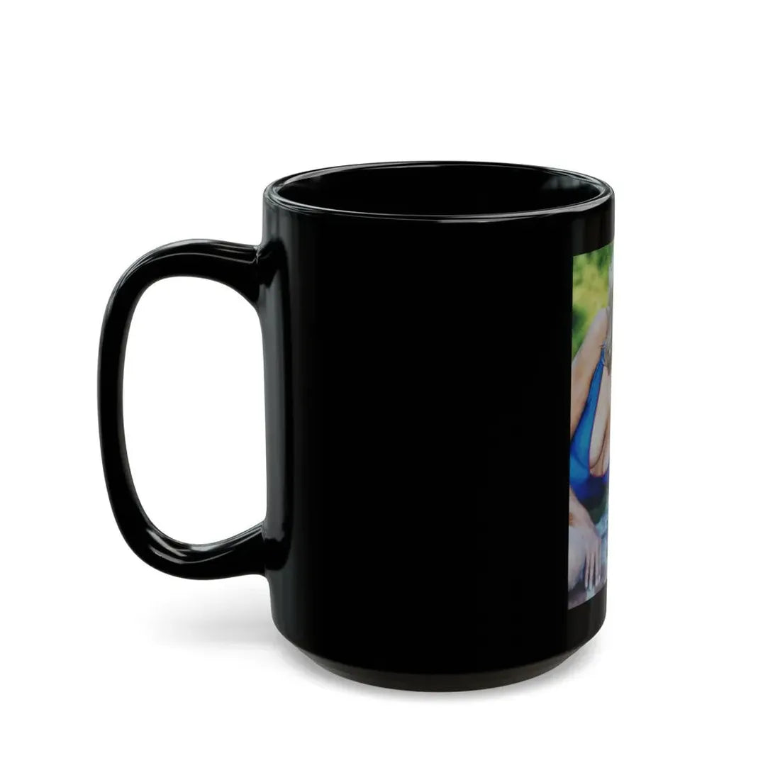 Terry Moore #689 (Vintage Female Icon) Black Coffee Mug - Go Mug Yourself