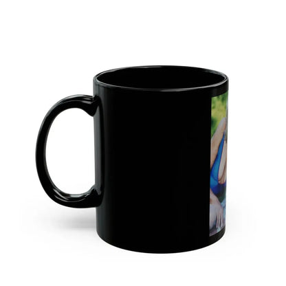 Terry Moore #689 (Vintage Female Icon) Black Coffee Mug - Go Mug Yourself
