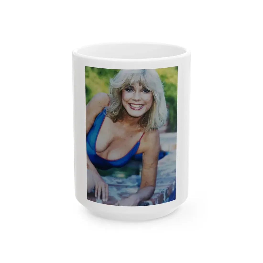 Terry Moore #689 (Vintage Female Icon) White Coffee Mug 15oz - Go Mug Yourself