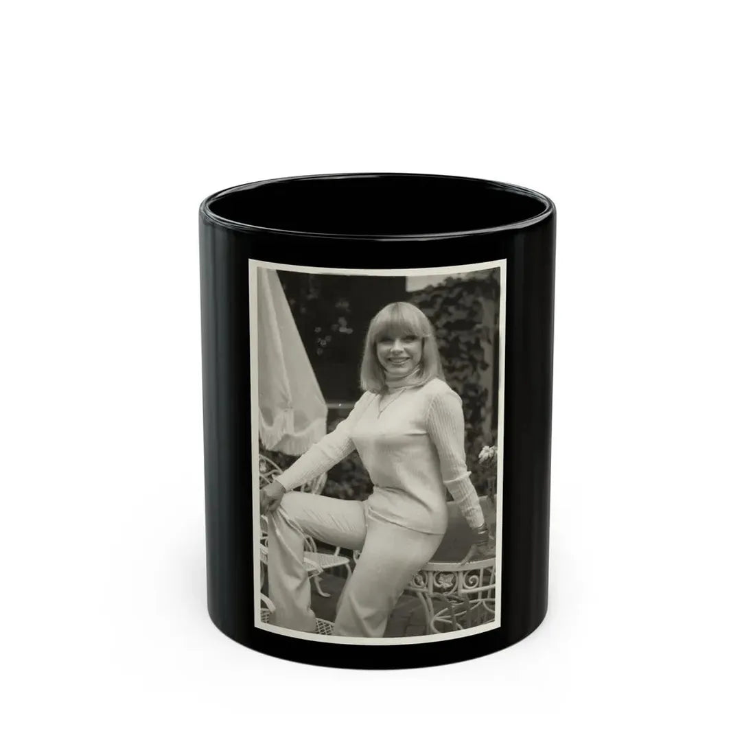 Terry Moore #690 (Vintage Female Icon) Black Coffee Mug 11oz - Go Mug Yourself