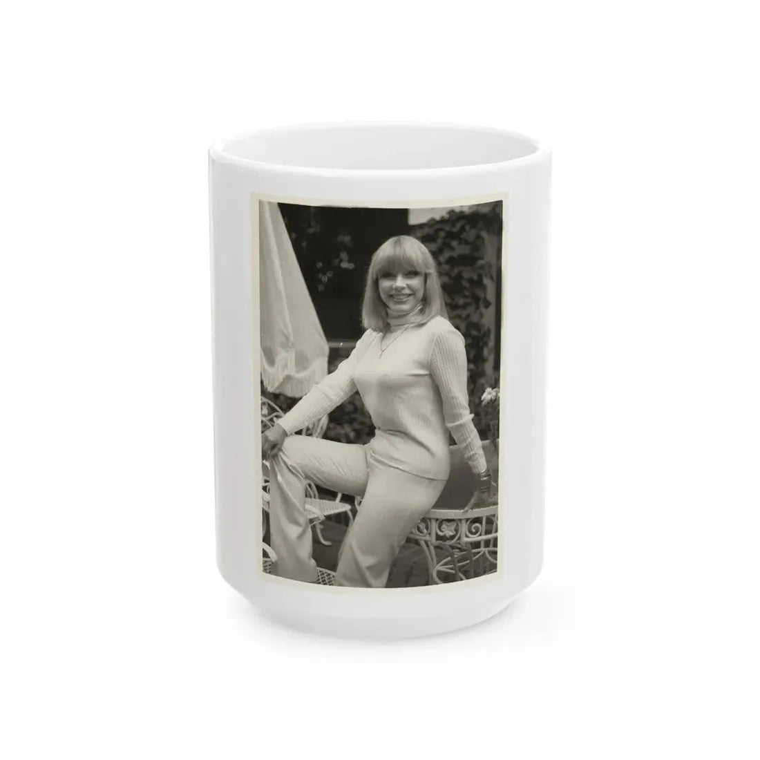 Terry Moore #690 (Vintage Female Icon) White Coffee Mug 15oz - Go Mug Yourself