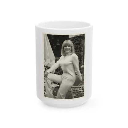 Terry Moore #690 (Vintage Female Icon) White Coffee Mug 15oz - Go Mug Yourself