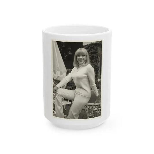 Terry Moore #690 (Vintage Female Icon) White Coffee Mug 15oz - Go Mug Yourself