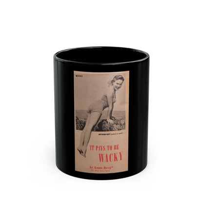 Terry Moore #691 (Vintage Female Icon) Black Coffee Mug-11oz-Go Mug Yourself