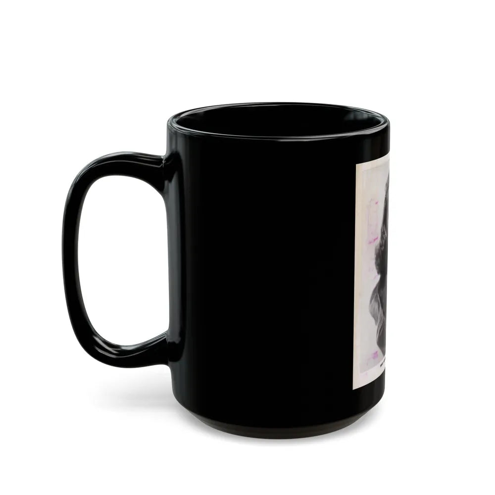 Terry Moore #692 (Vintage Female Icon) Black Coffee Mug-Go Mug Yourself