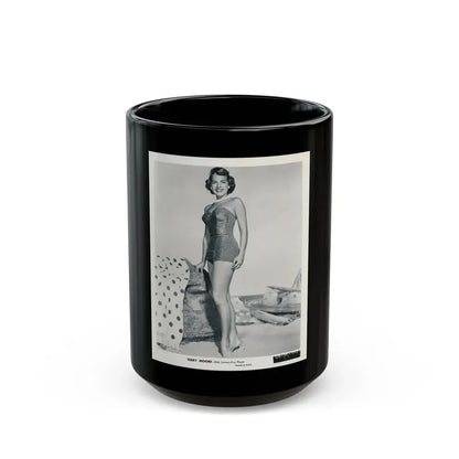 Terry Moore #693 (Vintage Female Icon) Black Coffee Mug 15oz - Go Mug Yourself