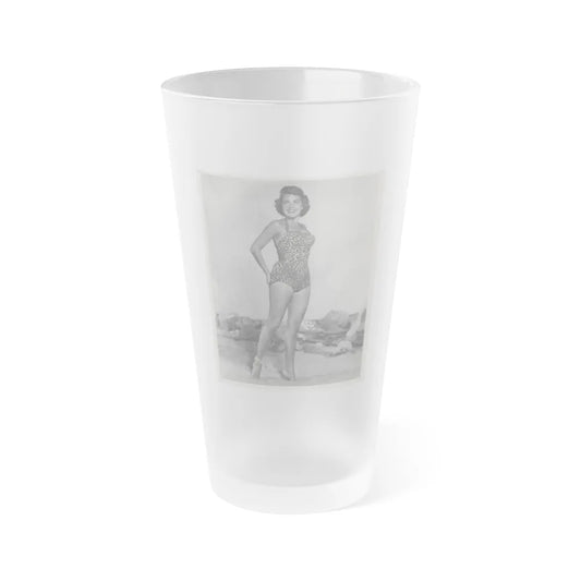 Terry Moore #694 (Vintage Female Icon) Frosted Pint Glass 16oz-16oz-Frosted-Go Mug Yourself