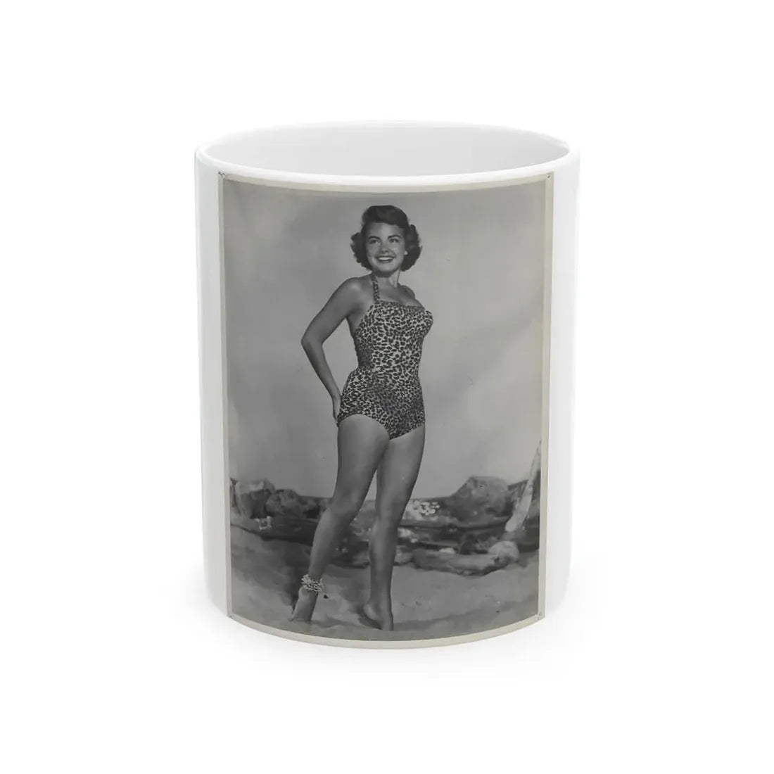 Terry Moore #694 (Vintage Female Icon) White Coffee Mug 11oz - Go Mug Yourself