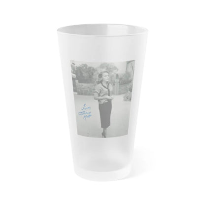 Terry Moore #695 (Vintage Female Icon) Frosted Pint Glass 16oz-16oz-Frosted-Go Mug Yourself