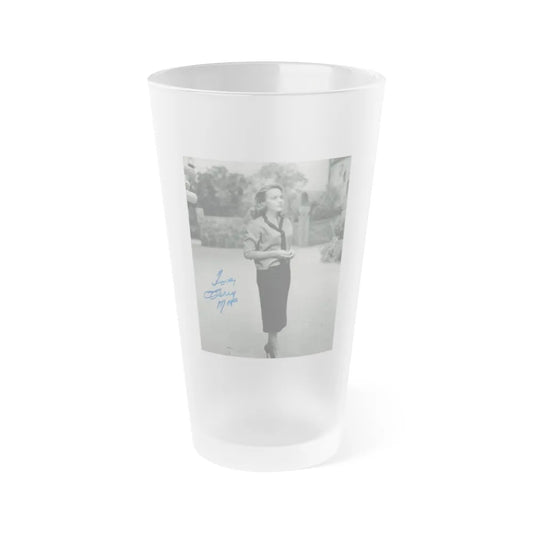 Terry Moore #695 (Vintage Female Icon) Frosted Pint Glass 16oz-16oz-Frosted-Go Mug Yourself