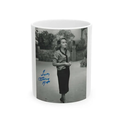 Terry Moore #695 (Vintage Female Icon) White Coffee Mug 11oz - Go Mug Yourself