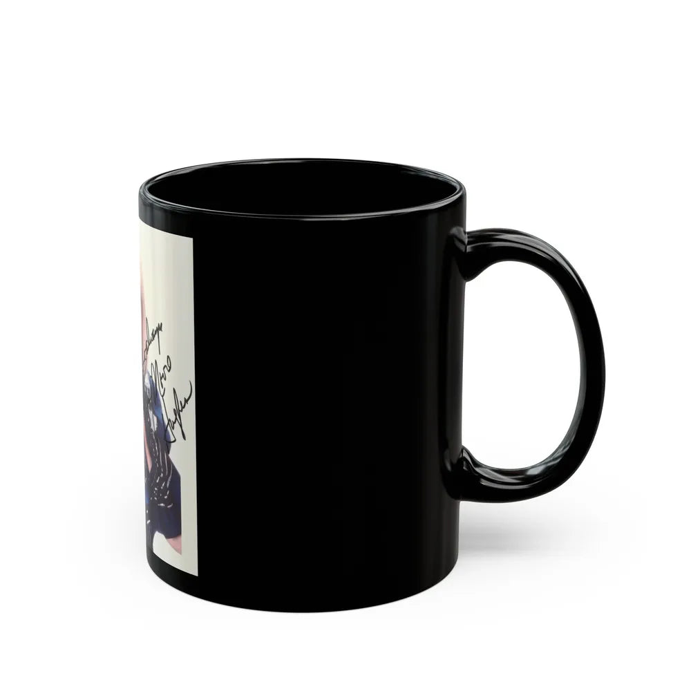 Terry Moore #697 (Vintage Female Icon) Black Coffee Mug-Go Mug Yourself