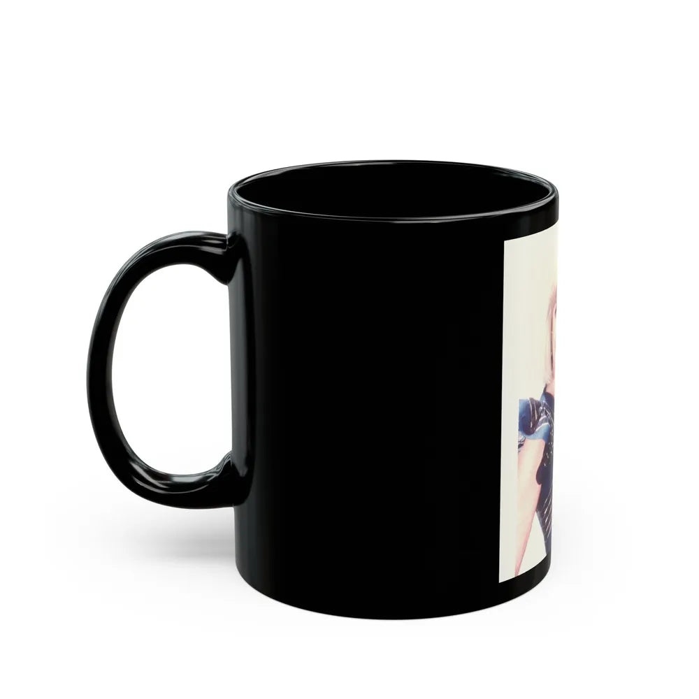 Terry Moore #697 (Vintage Female Icon) Black Coffee Mug-Go Mug Yourself