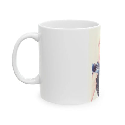 Terry Moore #697 (Vintage Female Icon) White Coffee Mug-Go Mug Yourself