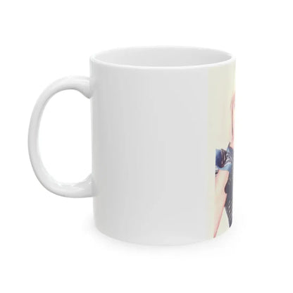 Terry Moore #697 (Vintage Female Icon) White Coffee Mug - Go Mug Yourself