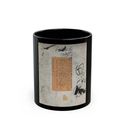 Terry Moore #702 - 1-Piece B&W Full Body Barefoot Swimsuit Cheesecake Vintage Photo from 12-28-531 (Vintage Female Icon) Black Coffee Mug 11oz - Go Mug Yourself