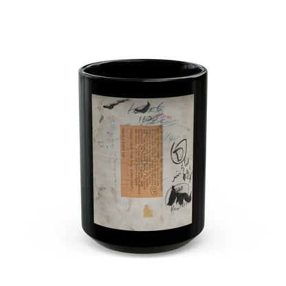 Terry Moore #702 - 1-Piece B&W Full Body Barefoot Swimsuit Cheesecake Vintage Photo from 12-28-531 (Vintage Female Icon) Black Coffee Mug 15oz - Go Mug Yourself