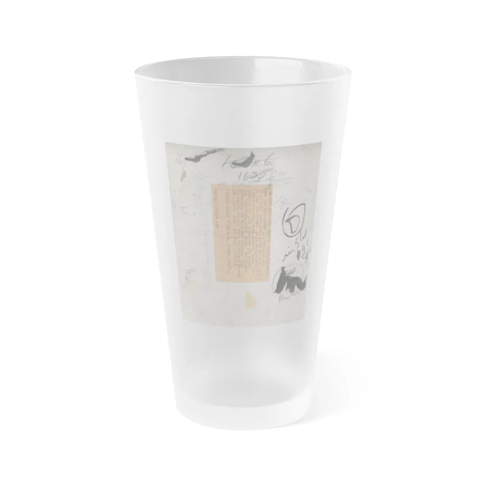 Terry Moore #702 - 1-Piece B&W Full Body Barefoot Swimsuit Cheesecake Vintage Photo from 12-28-531 (Vintage Female Icon) Frosted Pint Glass 16oz-16oz-Frosted-Go Mug Yourself