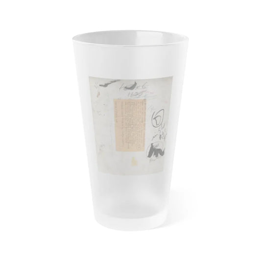 Terry Moore #702 - 1-Piece B&W Full Body Barefoot Swimsuit Cheesecake Vintage Photo from 12-28-531 (Vintage Female Icon) Frosted Pint Glass 16oz-16oz-Frosted-Go Mug Yourself
