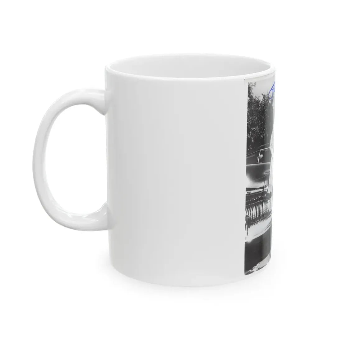 Terry Moore #703 - 8x10 1-Piece Swimsuit B&W Cheesecake Vintage Pin-Up Photo from Early 50's Autographed (Vintage Female Icon) White Coffee Mug - Go Mug Yourself