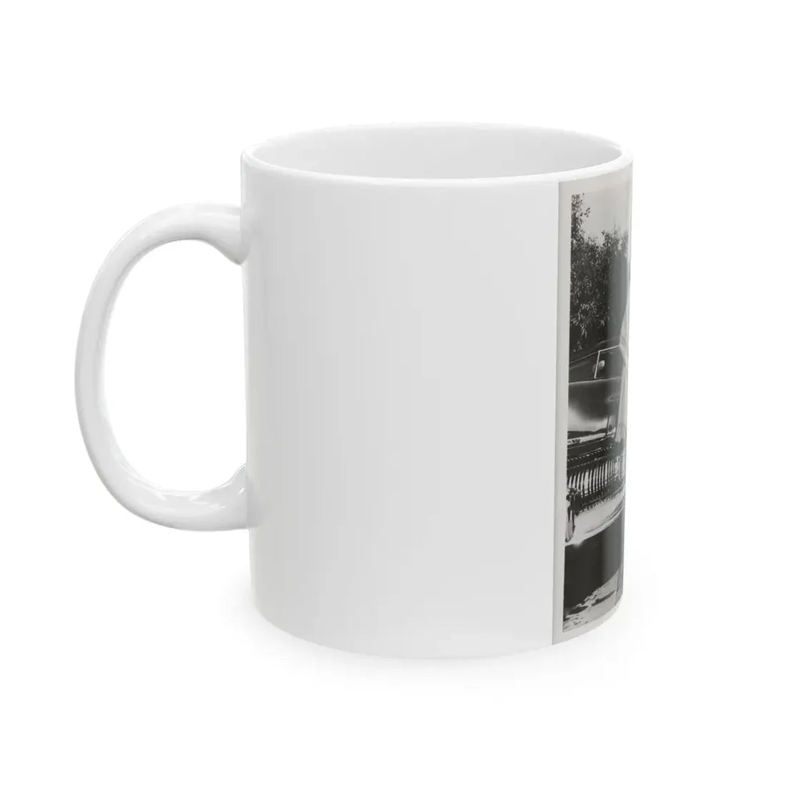 Terry Moore #703 - 8x10 1-Piece Swimsuit B&W Cheesecake Vintage Pin-Up Photo from Early 50's1 (Vintage Female Icon) White Coffee Mug - Go Mug Yourself