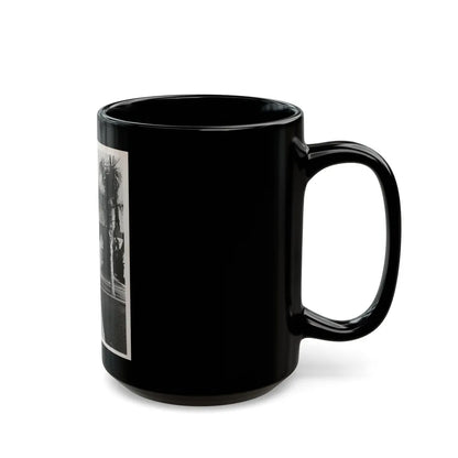 Terry Moore #703 - 8x10 1-Piece Swimsuit B&W Cheesecake Vintage Pin-Up Photo from Early 50's1 (Vintage Female Icon) Black Coffee Mug-Go Mug Yourself