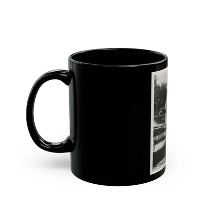 Terry Moore #703 - 8x10 1-Piece Swimsuit B&W Cheesecake Vintage Pin-Up Photo from Early 50's1 (Vintage Female Icon) Black Coffee Mug-Go Mug Yourself