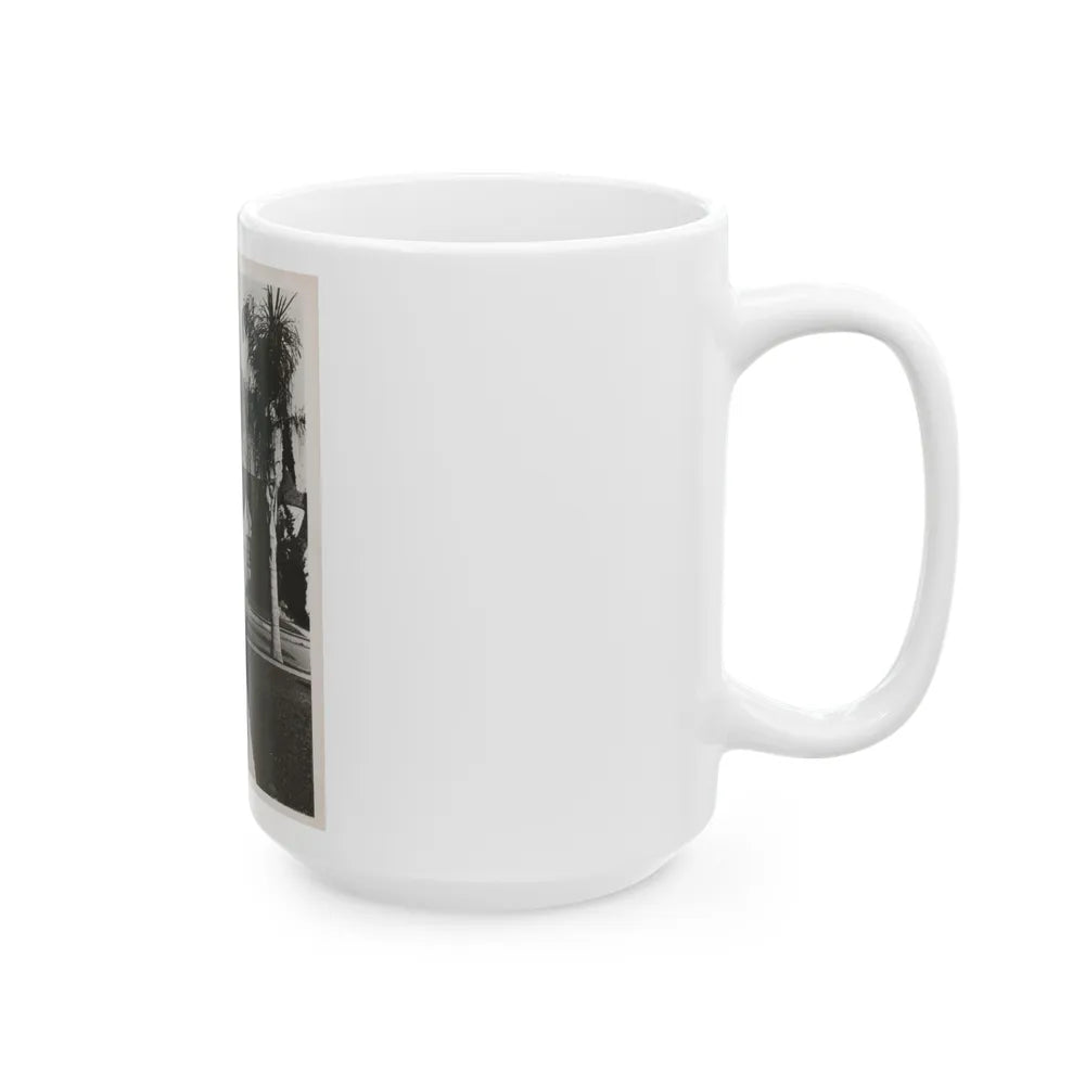 Terry Moore #703 - 8x10 1-Piece Swimsuit B&W Cheesecake Vintage Pin-Up Photo from Early 50's1 (Vintage Female Icon) White Coffee Mug-Go Mug Yourself