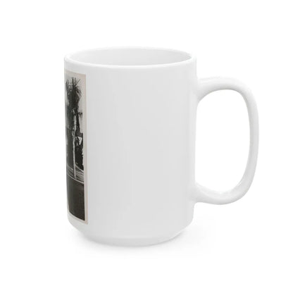 Terry Moore #703 - 8x10 1-Piece Swimsuit B&W Cheesecake Vintage Pin-Up Photo from Early 50's1 (Vintage Female Icon) White Coffee Mug-Go Mug Yourself