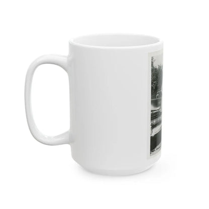 Terry Moore #703 - 8x10 1-Piece Swimsuit B&W Cheesecake Vintage Pin-Up Photo (Vintage Female Icon) White Coffee Mug-Go Mug Yourself