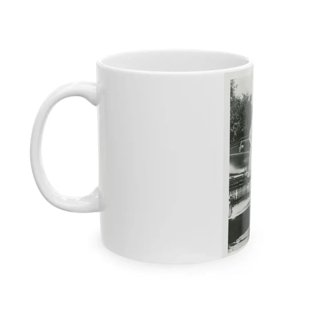 Terry Moore #703 - 8x10 1-Piece Swimsuit B&W Cheesecake Vintage Pin-Up Photo (Vintage Female Icon) White Coffee Mug - Go Mug Yourself