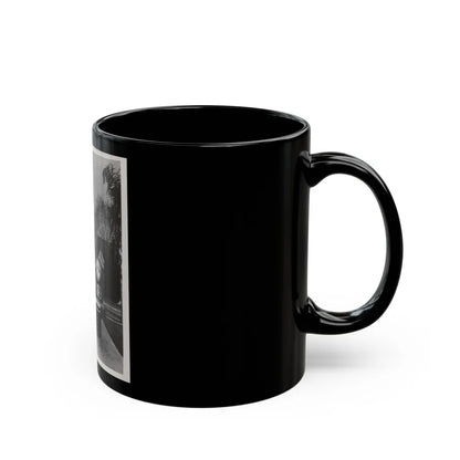 Terry Moore #704 - 8x10 1-Piece Swimsuit B&W Cheesecake Vintage Pin-Up Photo from Early 50's (Vintage Female Icon) Black Coffee Mug-Go Mug Yourself