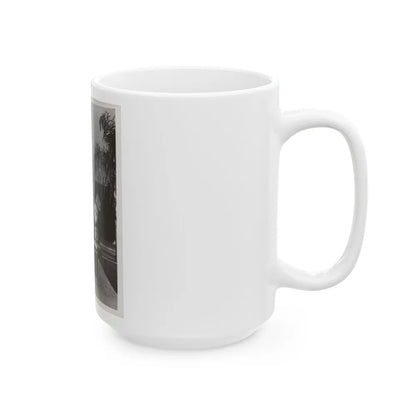 Terry Moore #704 - 8x10 1-Piece Swimsuit B&W Cheesecake Vintage Pin-Up Photo from Early 50's (Vintage Female Icon) White Coffee Mug-Go Mug Yourself