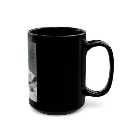Terry Moore #708 (Vintage Female Icon) Black Coffee Mug-Go Mug Yourself