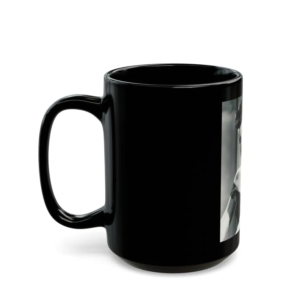 Terry Moore #708 (Vintage Female Icon) Black Coffee Mug-Go Mug Yourself