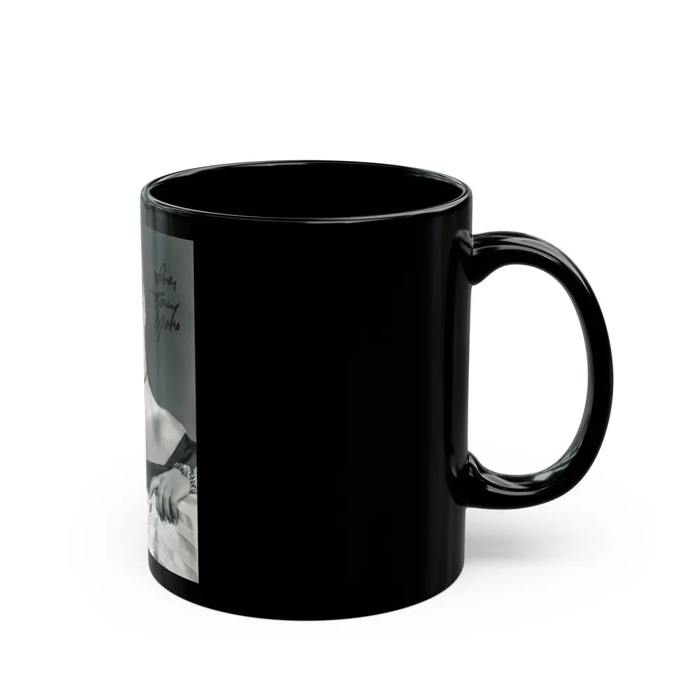 Terry Moore #708 (Vintage Female Icon) Black Coffee Mug-Go Mug Yourself