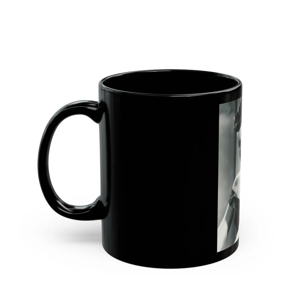 Terry Moore #708 (Vintage Female Icon) Black Coffee Mug-Go Mug Yourself